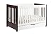 Babyletto Mercer 3-in-1 Convertible Crib with Toddler Bed Conversion Kit, Espresso / White