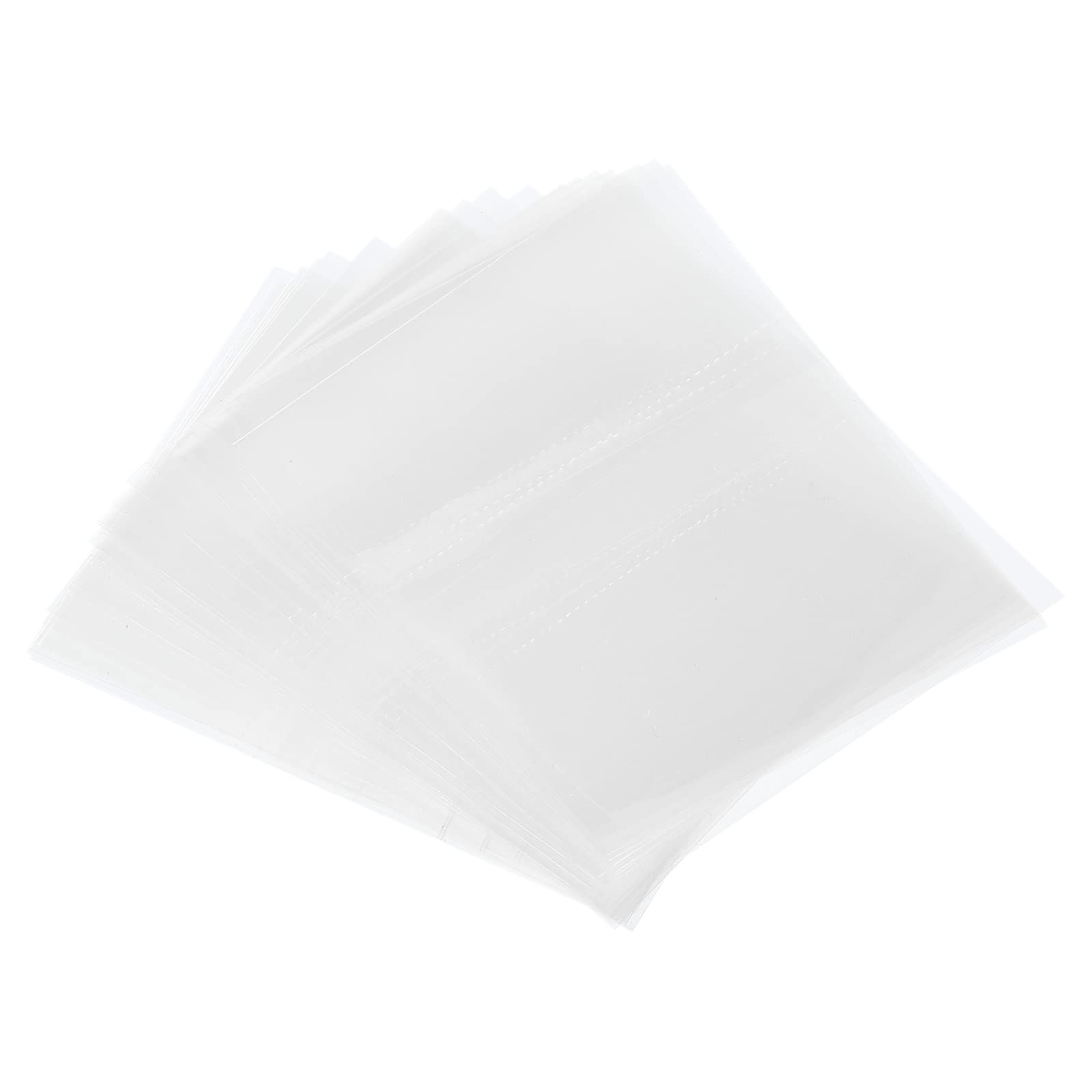 PATIKIL 50x40mm Perforated Shrink Bands, 400 Pack PVC Heat Shrink Wrap Band Fits Cap Diameter 1.1 to 1.18 Inch for Jars Cans, Clear