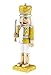 Clever Creations Gold Soldier 10 Inch Traditional Wooden Nutcracker, Festive Christmas Décor for Shelves and Tables