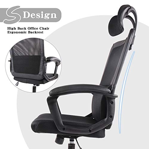 Smugdesk Ergonomic Office Chair High Back Mesh Office Chair Adjustable