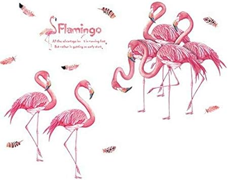 Amazon ウォールステッカー おしゃれ 動物 フラミンゴ 花 鳥 海 植物 かわいい シール トロピカル モンステラ 南国 サーフ 西海岸 インテリア 壁紙 羽根 トイレ 飾り リーフ 壁飾り アロハ ハワイアン 癒し ウオールステッカー 観葉植物 玄関 ピンク 男前 ハワイ リビング