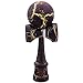 Kaleb USA Black & Yellow Full Lightning Cracked Kendama And Extra String