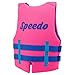 Speedo Youth Neoprene Child Lifevest Flotation Device 50-90 lbs. - Girls - Pink/Blue