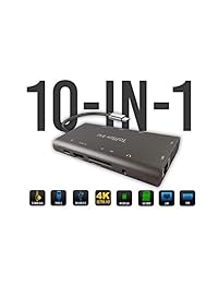 USB C Hub   Type C Hub   10 in 1 USB Hub   4K USB C to HDMI, 3 USB 3.0 Ports, SD TF Card Reader, USB-C Power Delivery, with Ethernet Port, Portable for Mac Pro and Other Type C Laptops