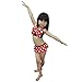 Jastore 3pcs Baby Girls Swimwear Cute Polka Dots Bikini Set Swimsuit
