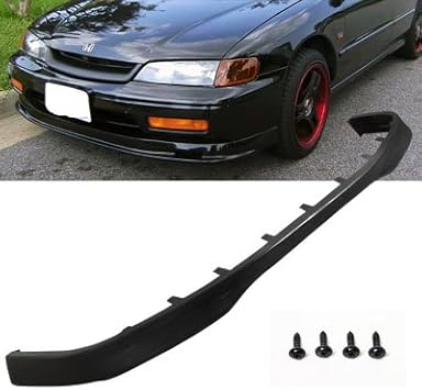 Amazon Com Remix Custom For 96 97 Honda Accord Type R Pu Front Body Bumper Lip Spoiler Kit Automotive