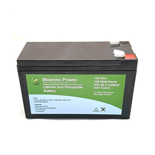 Bioenno Power 12V, 9Ah LFP Battery (ABS, BLF-1209AS)
