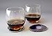 Moontree Natural Sliced Agate Coasters with Whiskey Glass Whiskey Decanter Wine Glasses