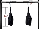 1UP Hanging AB Straps for Fitness, Core Pull Up Strap Body Workout