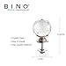 BINO 6-Pack Crystal Drawer Knobs - 1.25