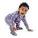 ZippyJamz Organic Baby Footed Sleeper Pajamas with Inseam Zipper for Quickier and Easier Diaper Changes ~ Heartbreaker (18-24 Months)