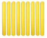 TheAwristocrat 9 Yellow Silicone Slap Bracelets - Soft & Safe for Kids Boys & Girls Party Favors - Durable
