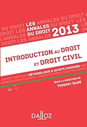Introduction au droit et droit civil, 2013