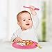 Silicone Plate - Suction Plates for Baby/Toddlers Divided Plate, Fits Most Highchair Trays BPA Free (Pink)
