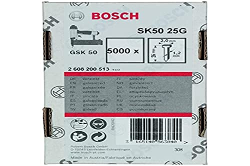 Bosch 5000x Stauchkopfnagel, 1.2/18g (25 mm, Kompatibel mit GNH 18V-50 M Professional, Zubehör für Nagler)