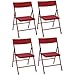 Cosco 14301RED4E Kid's Pinch-Free Folding Chair, 4 Pack Red