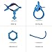 Baby Bottle Holder Multifunctional 360º Rotating Twin Baby Bottle Holder Blue