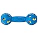 Nerf Dog Bash Barbell Dog Toys with Interactive LED, Lightweight, Durable and Water Resistant, 7 Inches, for Medium/Large Breeds, Two Pack, Blue and Red