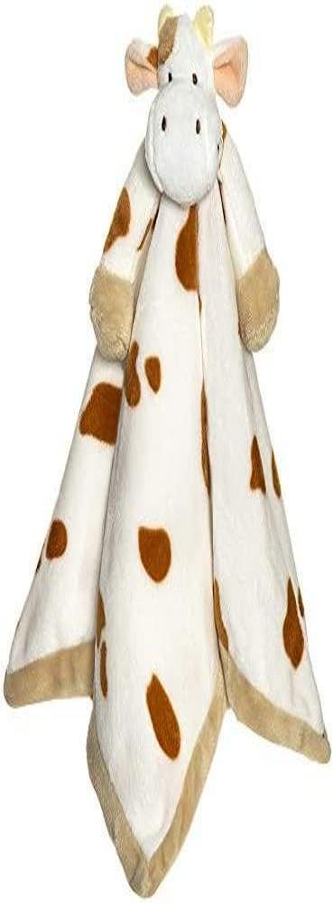 Teddykompaniet Båstad 13723 Baby Comforter Toy Blanket Cow Diinglisar White/brown - Baby Security Blanket - Soother Stuffed Plush Animal Blankies for Newborn and Toddler, Girl and Boy