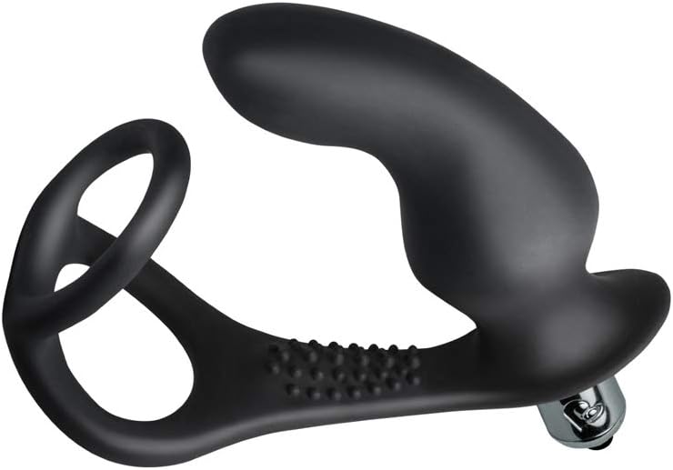 Rocks-Off RO-Zen Pro Vibrating Butt Plug and Double Cock Ring, Black