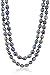 Amazon Essentials 6-7mm Dyed Peacock Baroque Freshwater Cultured Pearl Endless Necklace, 50
