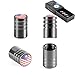 DSYCAR US American Flag Style Logo - Bike Motorcycle Car Tires Valve Stem Caps for Car styling Decoration - 4Pcs/Box - Black -