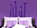 N.SunForest Set of 6 Animal Wall Sticker Giraffe Necks Safari Vinyl Wall Art Wall Decal Living Room Baby's Room Decor