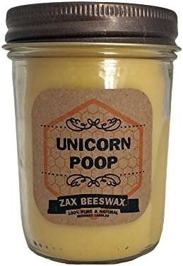 Unicorn Poop Scented Beeswax Mason Jar Candle | 8 oz
