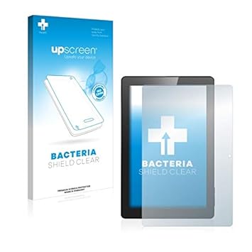 upscreen Bacteria Shield Clear Displayschutz Schutzfolie für Dragon Touch X10 (10.1) (antibakterieller Schutz, hochtransparen