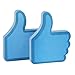 Eagle Thumb Up Shape Sticky Notes, 100 Sheets (Blue)
