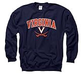 Virginia Cavaliers Adult Arch and Logo Crewneck - Navy