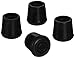 MINTCRAFT FE-50635 Rubber Leg Tip, 7/8-Inch, Black, 4 Count primary