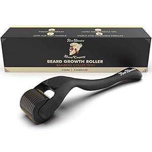 Red-Blooded-Beard-Growth-Roller-540-05MM-Titanium-Needles-Derma-Roller-for-Men-Matte-Black-Beard-Roller-Stimulate-Beard-and-Hair-Growth-Microneedle-Roller Red-Blooded Beard Growth Roller | Stimulate Beard and Hair Growth | 540 0.5mm Titanium Needles | Derma Roller For Men…