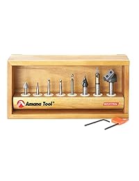 Amana Herramienta ams-130 8-PC signmaking Starter CNC Router Bit Set