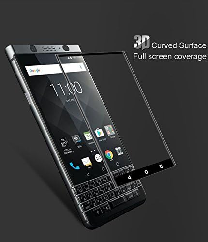 BlackBerry KeyOne Black Full Screen Coverage 3D Curved Edge Tempered Glass - Black