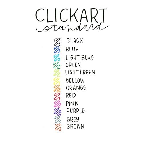 Zebra Pen CLiCKART Retractable Marker Pen, Assorted Ink Colors, 0.6mm Fine Point, Moisture Absorbing to Prevent Drying Out, School Supplies and Teacher Supplies, 12-Pack (69012)