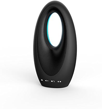 QITECO Fashion Portable Wireless Bluetooth Speaker with FM Radio, Build in Mic TF Card, Support AUX to be Subwoofer for Home Laptop, IPAD, Smartphone (Black)