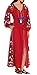 R.Vivimos® Women Long Sleeve Cotton Embroidery Dresses