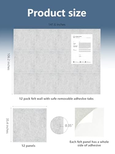 DOLLAR BOSS Large Cork Board For Wall 48\" X 36\" X 0.5\" Bulletin Board 12 Packs