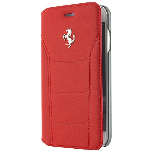 Ferrari 488 - booktype case - genuine leather - red - s…