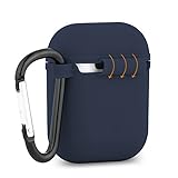 Baaletc Silicone Protective Cover Case for Apple AirPods (Midnight Blue)