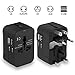 Coskip Travel Adapter, Worldwide Universal Travel Plug Power AC Adapter Converter Dual USB Ports