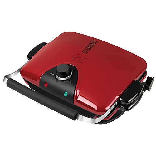 George Foreman 5-Serving Removable Plate Electric Grill Non-Stick Red GRP92R (Certified Refurbished)