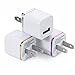 Wall Charger, 3-Pack 5W 1A/5V Home USB Wall Charger Power Adapter Plug for iPhone 6S/6 Plus Se 5S, Ipod, Nano, Nokia Lumia, Motorola Droid/Moto, More