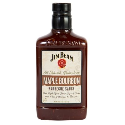 Jim Beam All Natural BBQ Sauce Variety FOUR Pack Includes: Bold N Spicy/Smoky Barrel/Maple Bourbon/Southern Tang 18oz Each