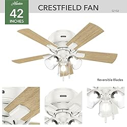 Hunter Fan Company, 52152, 42 inch Crestfield Fresh