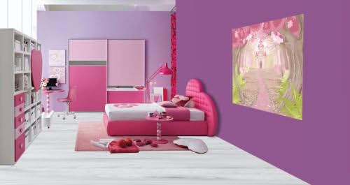 Beautiful Girls Woodland Fairy Tale Castle Wallpaper Wall Mural - L