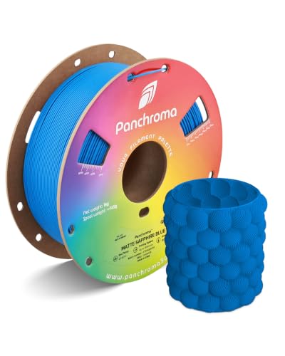 Polymaker Panchroma Matte PLA Filament, Matte Sapphire Blue 1.75mm 1kg 3D Printing Filament, Formerly Polyterra Matte 3D Printer PLA Filament, Fit Most FDM 3D Printers, 1kg Spool (2.2lbs)