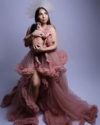 Molisa Women's Maternity Gowns for Photoshoot Long