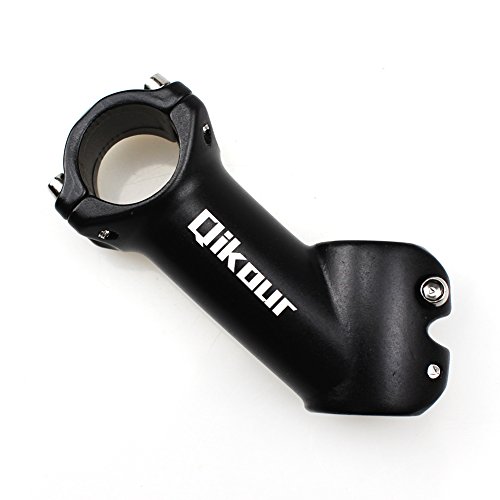 MTB Stem 31.8 90mm 45 Degree Bike Stem Wake Mountain Bike Stem Short Handlebar Stem for Most Bicycle, Road Bike, MTB, BMX, Fixie Gear, Cycling (Aluminum Alloy, Lightweight, Black)